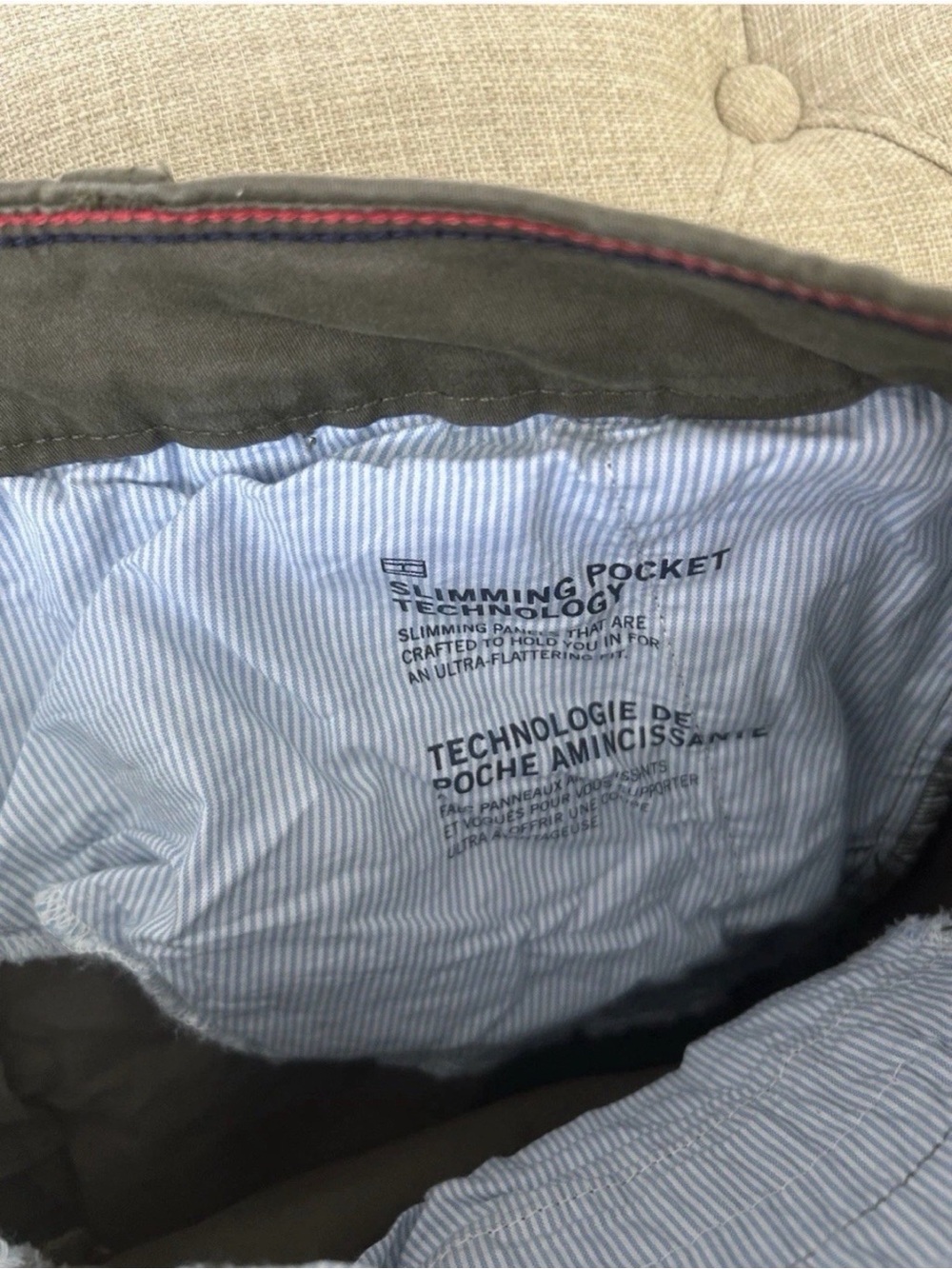 Tommy Hilfiger Women's Straight Leg Chino Pants Lot of 2 Size 8 Pink & Olive - Picture 11 of 15